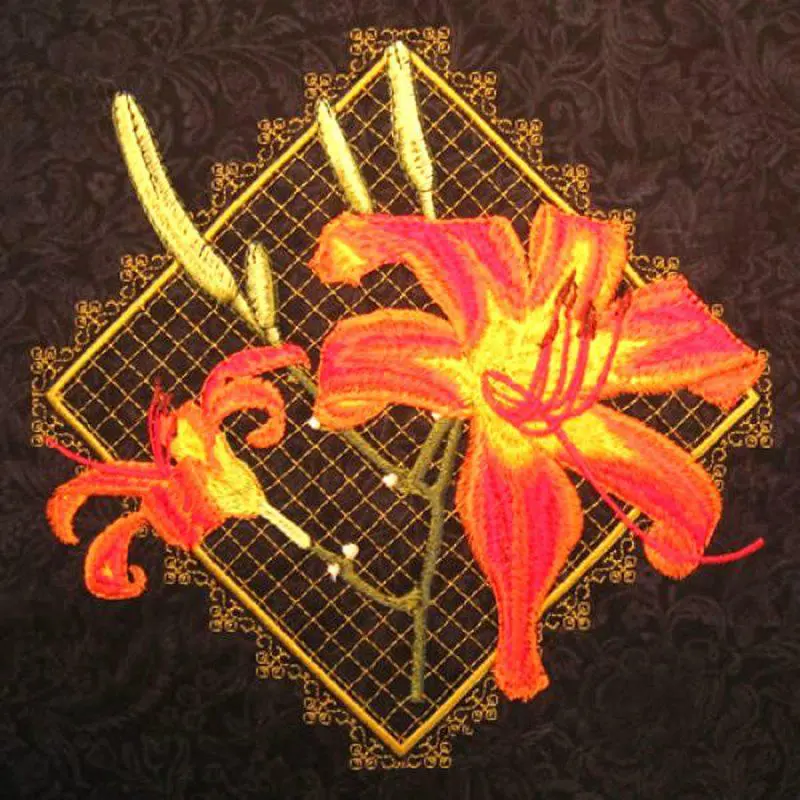 Lilies and Lace Quilt - Image 23