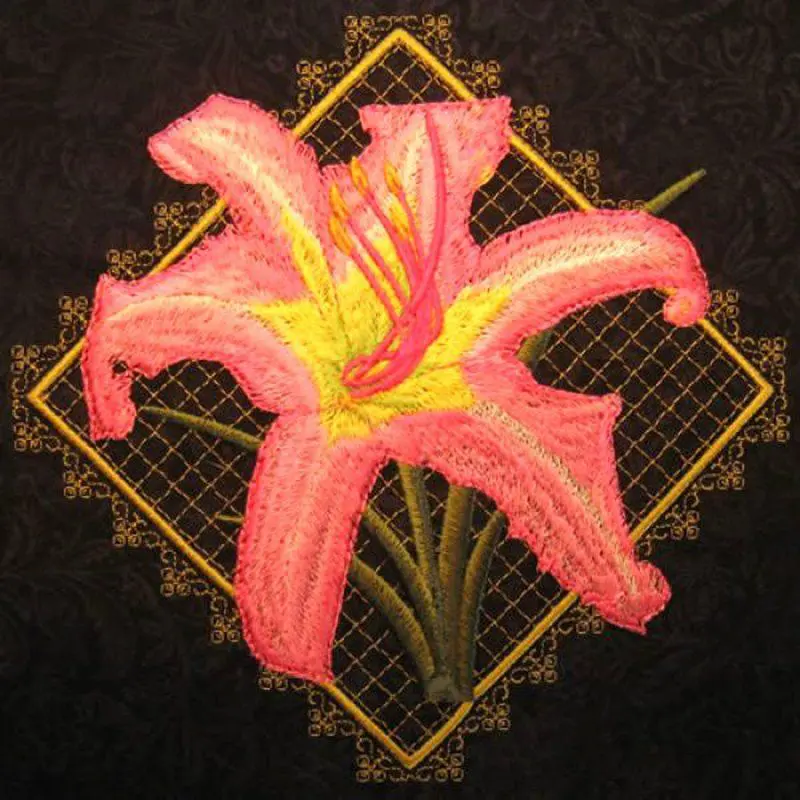 Lilies and Lace Quilt - Image 4