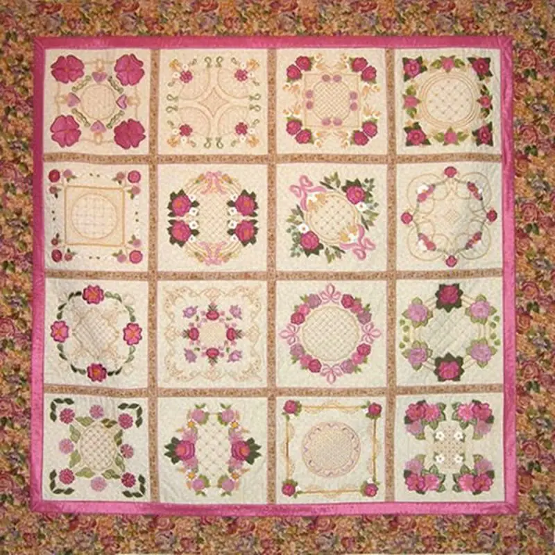 Antique Rose Quilt - Image 3