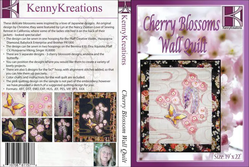 Cherry Blossom Wall Quilt - Image 3