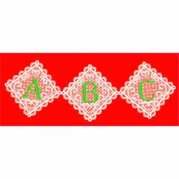 Christmas Lace Alphabet