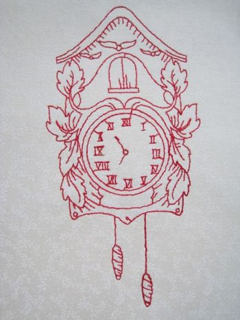 Redwork Clocks